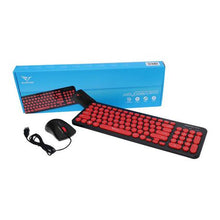 Load image into Gallery viewer, Alcatroz Jellybean U2000 Keyboard and Mouse - Black/Red
