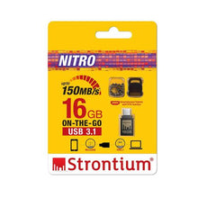 Load image into Gallery viewer, Strontium 16GB Nitro OTG USB 3.1 Flash Drive
