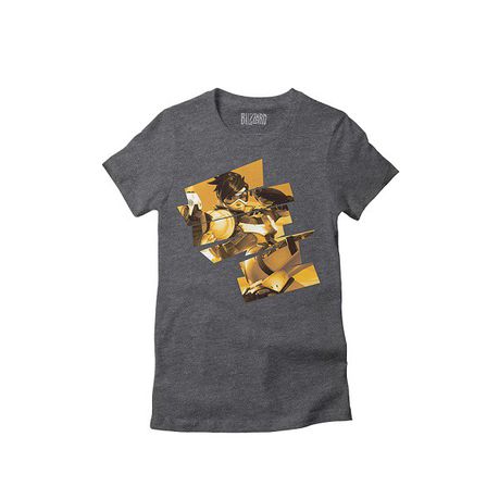 Overwatch-Cheers Love: Womens Tee - Charcoal (X-Large)