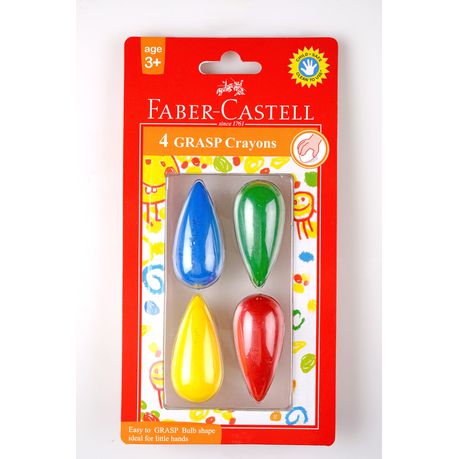 Faber-Castell Grasp Crayons (Blister of 4) Buy Online in Zimbabwe thedailysale.shop