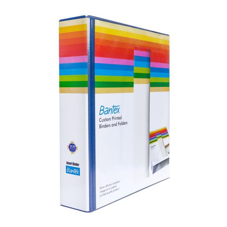 Bantex, Xpresso, Presentation insert ringbinder 2 D-Ring, 40mm, Dark Blue