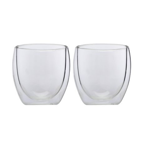 Maxwell and Williams Blend Double-Wall Cup 250ml - Set of 2