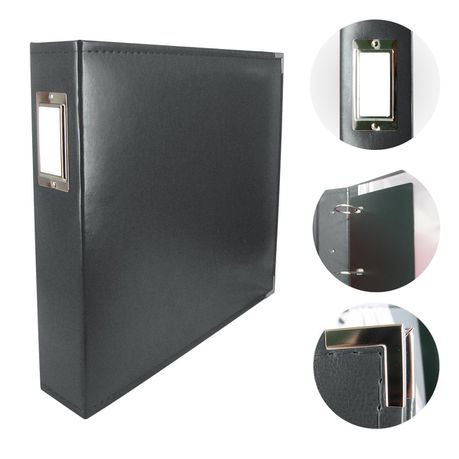 Couture Creations 12x12 D-Ring Leather Album - Black (5 Refills included) Buy Online in Zimbabwe thedailysale.shop