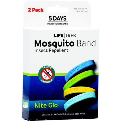 Lifetrek DEET Free Mosquito Repellent Adult Wrist Band Nite Glo 2 Pack Buy Online in Zimbabwe thedailysale.shop