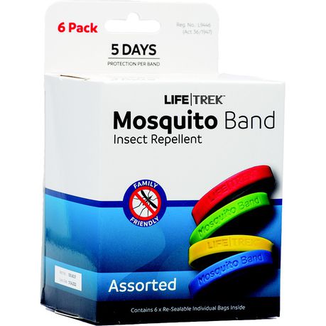 Lifetrek DEET Free Mosquito Repellent Adult Wrist Band Plain 6 Pack Buy Online in Zimbabwe thedailysale.shop