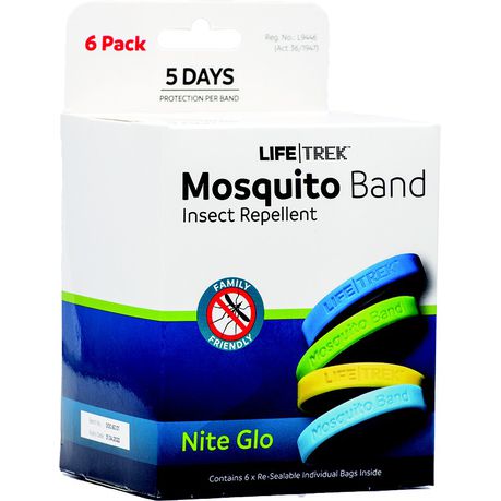 Lifetrek DEET Free Mosquito Repellent Adult Wrist Band Nite Glo 6 Pack Buy Online in Zimbabwe thedailysale.shop