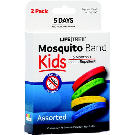 Lifetrek DEET Free Mosquito Repellent Kids Wrist Band Plain 2 Pack Buy Online in Zimbabwe thedailysale.shop