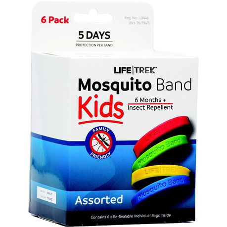 Lifetrek DEET Free Mosquito Repellent Kids Wrist Band Plain 6 Pack Buy Online in Zimbabwe thedailysale.shop