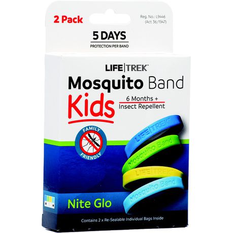 Lifetrek DEET Free Mosquito Repellent Kids Wrist Band Nite Glo 2 Pack Buy Online in Zimbabwe thedailysale.shop