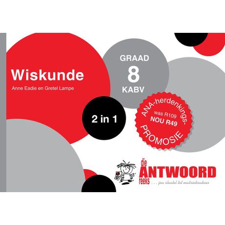 Die Antwoord-Reeks Graad 8 wiskunde 2in1 KABV studiegids Buy Online in Zimbabwe thedailysale.shop