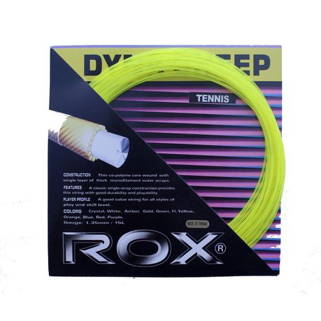 Rox Dyna Synthetic Tennis String - Neon Yellow Buy Online in Zimbabwe thedailysale.shop