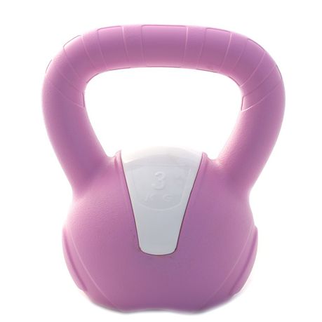 Maxjoy Vinyl 3kg Kettlebell - Pink Buy Online in Zimbabwe thedailysale.shop