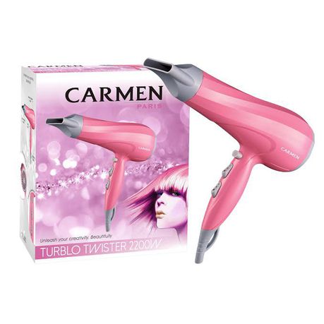 Carmen Turblo Hairdryer - Pink Buy Online in Zimbabwe thedailysale.shop