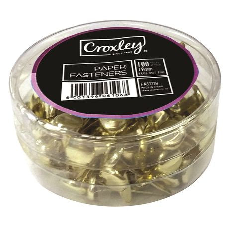 Croxley Paper Fasteners 19mm (Tub of 100) Buy Online in Zimbabwe thedailysale.shop