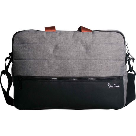 Pierre Cardin Nova Laptop Slingbag - Grey/Orange Buy Online in Zimbabwe thedailysale.shop