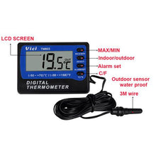 Load image into Gallery viewer, Digital Aquarium Thermometer with High/Low Alarm
