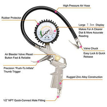 Load image into Gallery viewer, 3-in-1 Measure Tire Pressure Gauge with Hose
