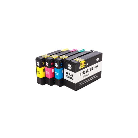 Generic HP 932Xl/933XL Set - Black,Cyan, Magenta & Yellow Buy Online in Zimbabwe thedailysale.shop