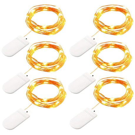 Lumina Set of 6 Battery Powered Fairy Lights - Warm White Buy Online in Zimbabwe thedailysale.shop