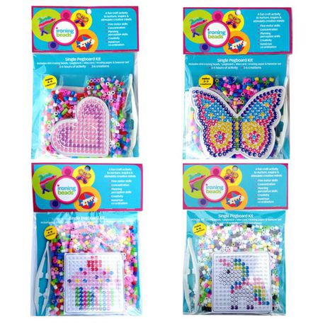 JKA - Pretty Girls - Quad Combo Kit - Iron On Bead Craft Toy