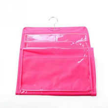 Load image into Gallery viewer, Dual Side Hanging Storage Bag - 6 Pocket (Pink)
