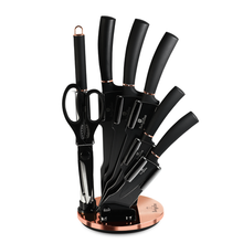 Load image into Gallery viewer, Berlinger Haus 8-Piece Diamond Coating Knife Set with Stand
