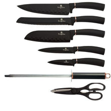 Load image into Gallery viewer, Berlinger Haus 8-Piece Diamond Coating Knife Set with Stand
