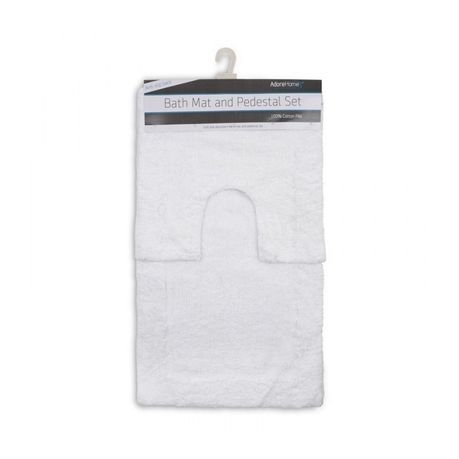 2 Pc Anti-Slip Bathmat Set - White Buy Online in Zimbabwe thedailysale.shop