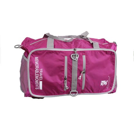 Hazlo Sports Carry Duffel Bag with Foldable Zipper - Rose Red Buy Online in Zimbabwe thedailysale.shop