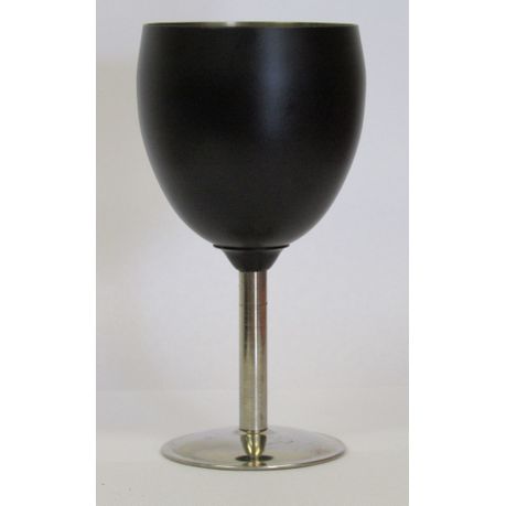 Leisure-Quip - Stainless Steel Wine Goblet - Black