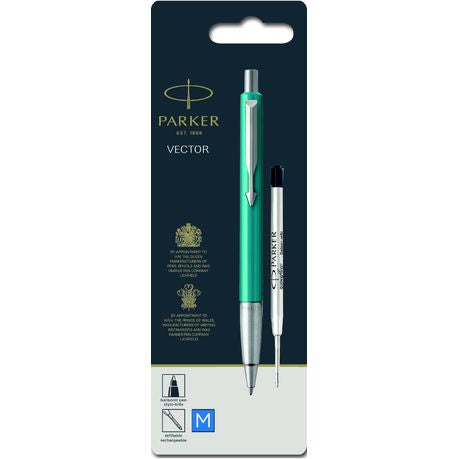 Parker Vector Ballpoint Pen - Teal Barrel Chrome Trim Buy Online in Zimbabwe thedailysale.shop