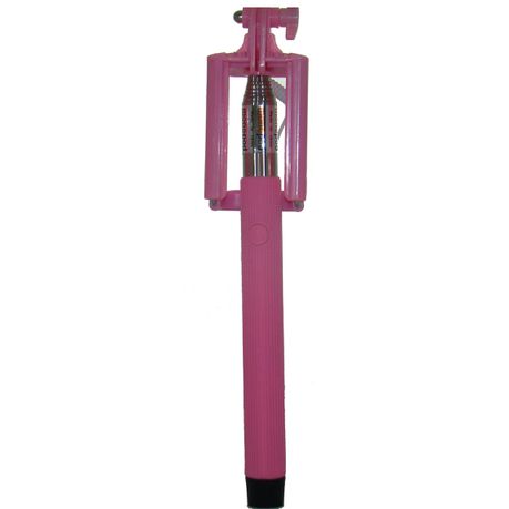 Standard monopod Selfie Stick for android and IOS in Pink Buy Online in Zimbabwe thedailysale.shop