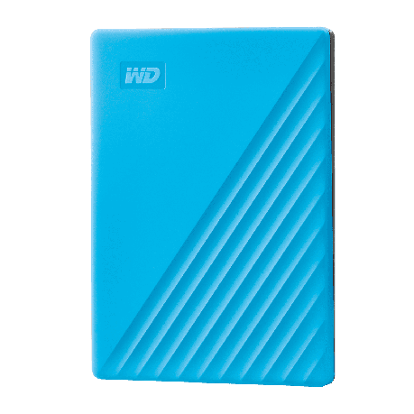 WD MY Passport 2TB Portable Hard Drive - Blue