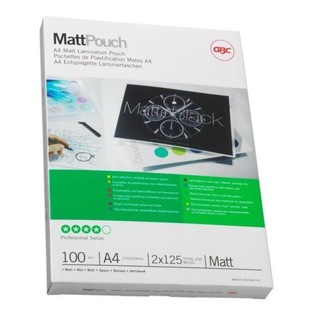 GBC Document Matt Laminating Pouches - A4 150micron (100 Pack)