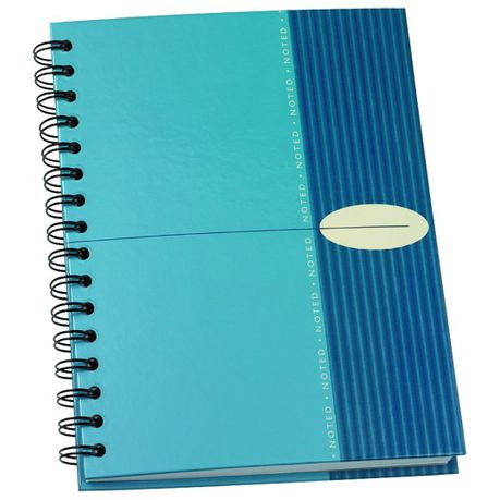 Bantex Noted Hardcover Spiral Notebook - A4 Blue