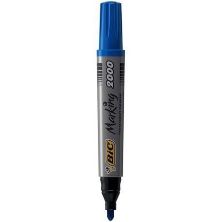 BIC Permanent Marking Pen - Bullet nib - Blue, Pack of 1 Buy Online in Zimbabwe thedailysale.shop