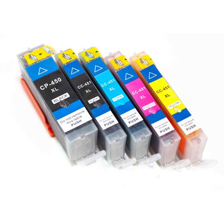 Compatible Canon Ink Combo Pack Black PGI450XL/450XL & C/M/Y CLI451XL/451XL Buy Online in Zimbabwe thedailysale.shop