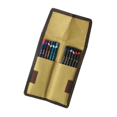 Derwent Canvas Pocket Pencil Wrap, 12 Pencils Storage Capacity, 2300219