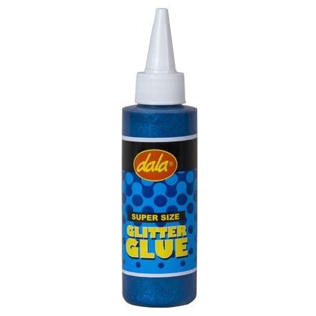 Dala Super Size Glitter Glue - Blue (125ml)