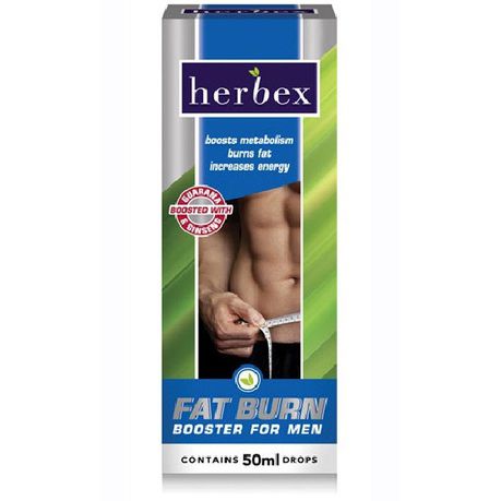 Herbex Booster Fat Burn Drops For Men - 50ml Buy Online in Zimbabwe thedailysale.shop