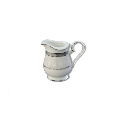 Noritake - Odessa Platinum Creamer - White and Platinum - 12.5 x 11 x 11cm Buy Online in Zimbabwe thedailysale.shop