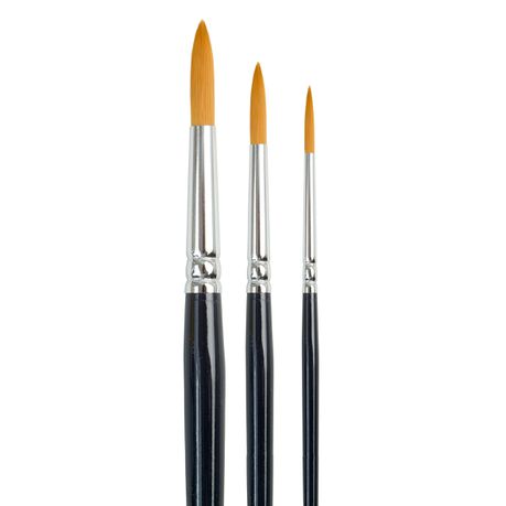 Dala 756 Round Taklon Paint Brush - Set of 3 Brushes