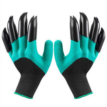 Load image into Gallery viewer, 2 Piece Waterproof Garden Gloves with Claw For Digging Planting - Green
