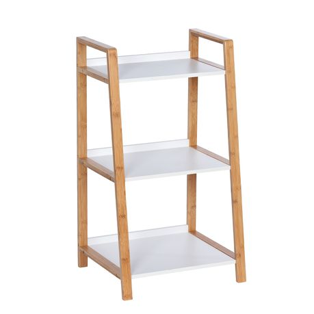 Wenko - Finja 3-Tier Shelving Unit - Bamboo Buy Online in Zimbabwe thedailysale.shop