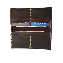 Load image into Gallery viewer, Vivace - 100% Leather Bill Wallet &amp; Card Holder - Brown
