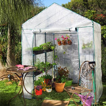 Load image into Gallery viewer, Tiered Walk-in Greenhouse 8 Shelves
