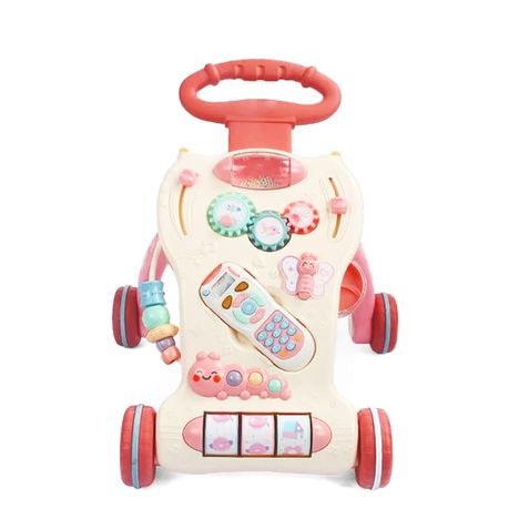 Nuovo - Pastel Pink Multifunctional Baby Walker Buy Online in Zimbabwe thedailysale.shop