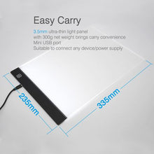 Load image into Gallery viewer, A4 LED Ultra-Thin Light Pad - Memorized Linear Brightness Control
