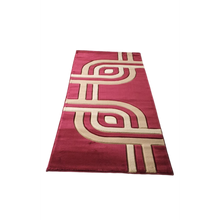 Load image into Gallery viewer, Embossed Turkish Carpet Runner 0073 Burgundy-Beige 80x200cm
