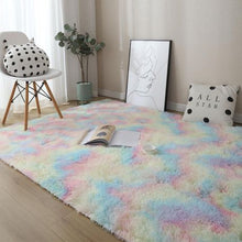 Load image into Gallery viewer, Super Soft and Fluffy Home Décor Non-Slip Rug Carpet- Rainbow (200x150cm)
